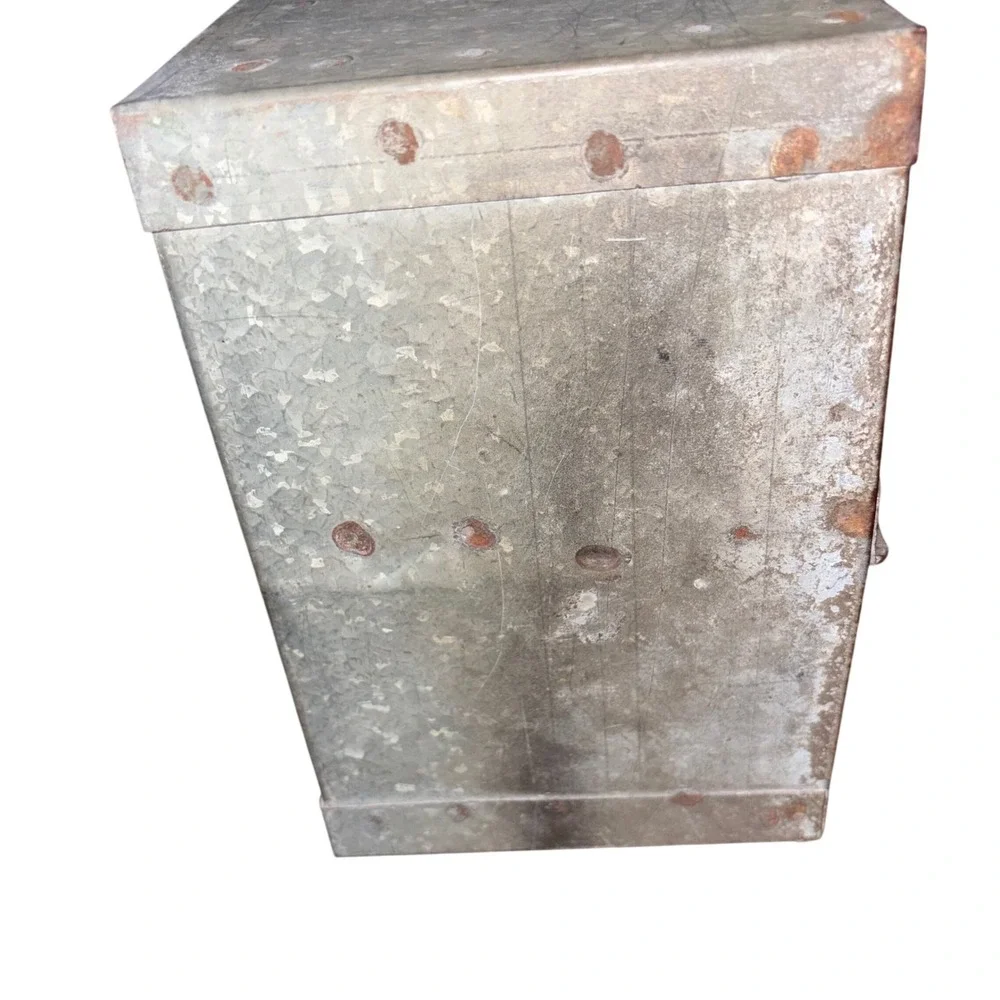 VTG Galvanize Steel Hardware Bin Industrial Rustic Organizer Cubby Shelf Storage